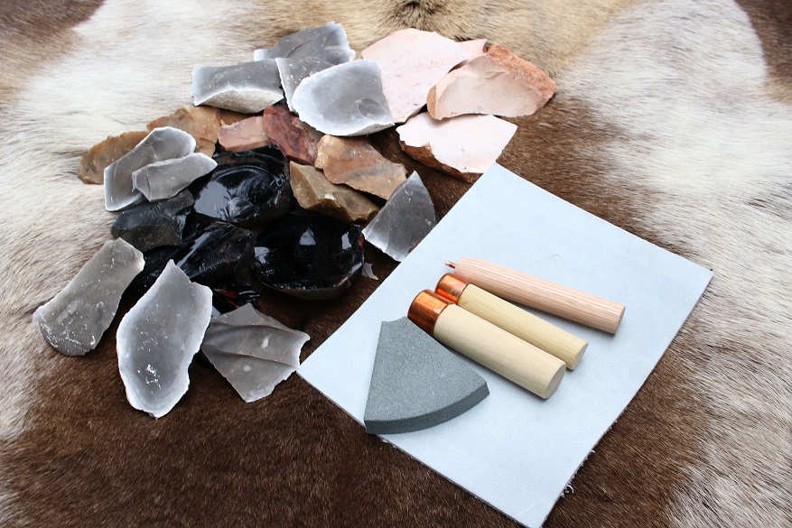 Flint Knapping Kit and Book Combo