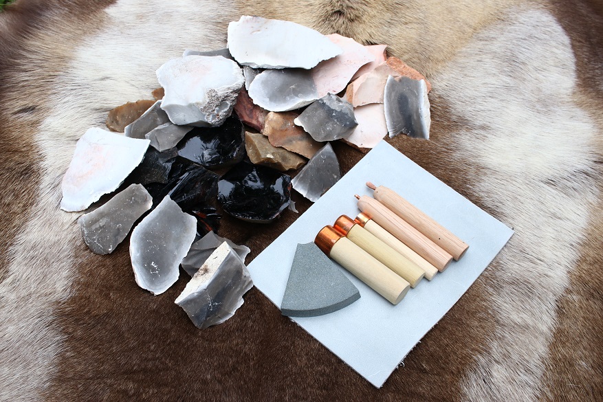 Flint Knapping Tools, Books, Stones, Etc.