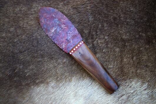 Agate & Walnut Knife