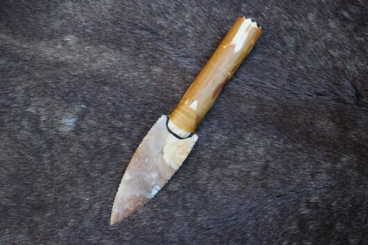 Brown Chert Finishing Knife