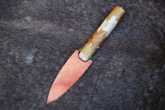 Orange Coral Finishing Knife